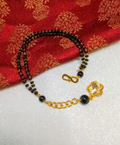 Gold Plated Hand Bracelet Mangalsutra