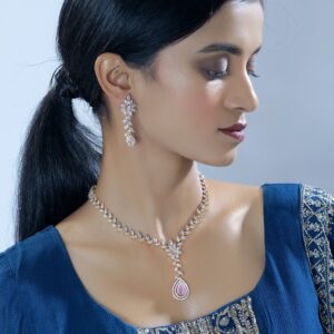 Gold-Plated Cubic Zircon Necklace Set