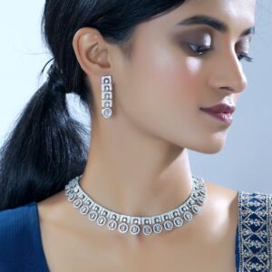Cubic Zircon Splendor Necklace Set