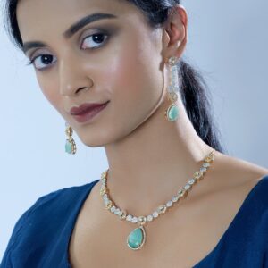 Timeless Treasures: Cubic Zircon Harmony Necklace Set