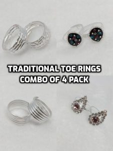 Silver Plated Traditional Stylist Toe Ring