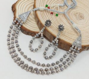 Layered Pearl Oxidized Set