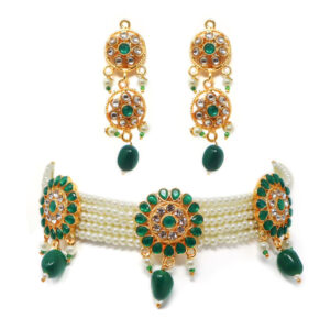 Pearl Choker Jewelry Set